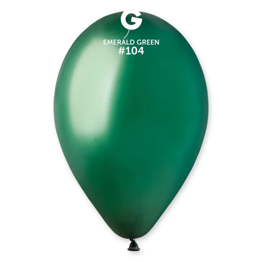 50 Ballons Latex Vert Emeraude #104 - 28-30cm
