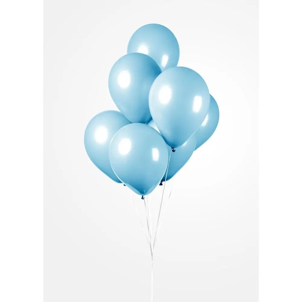 Ballon Bleu Clair - Basique - Vendu par 10 - Ø 12 / 30 cm