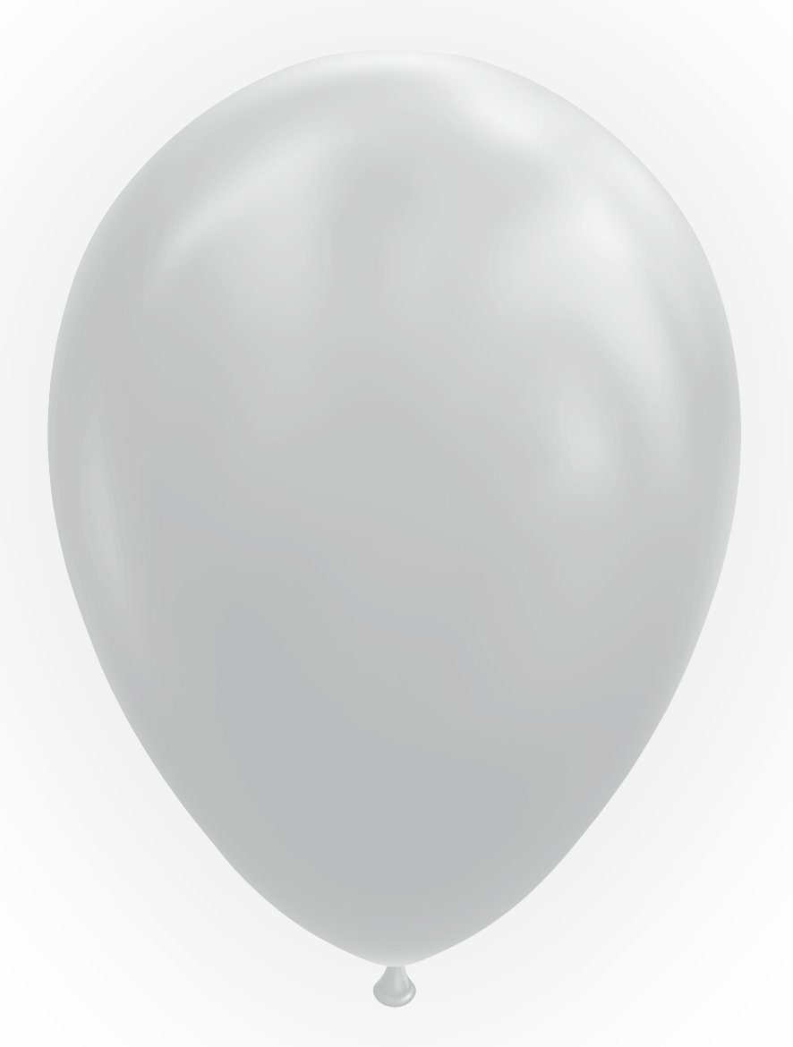 10 Balloons 12" cool grey