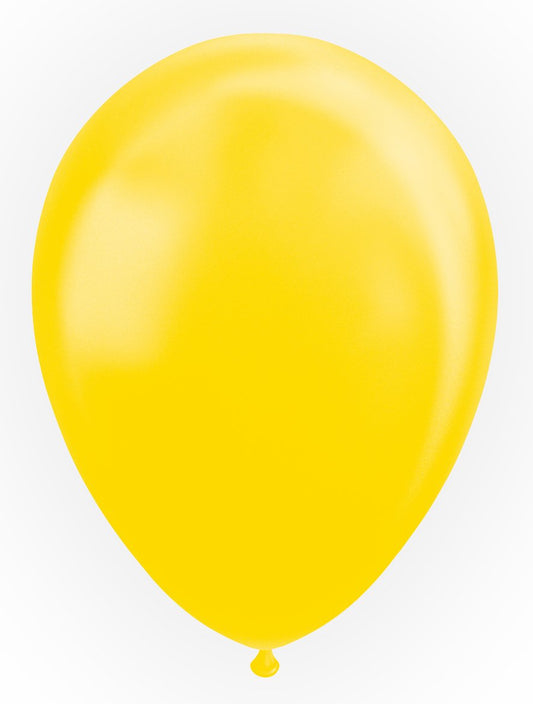 Ballon Jaune - Effet Perle - Vendu par 10 - Ø 12 / 30 cm