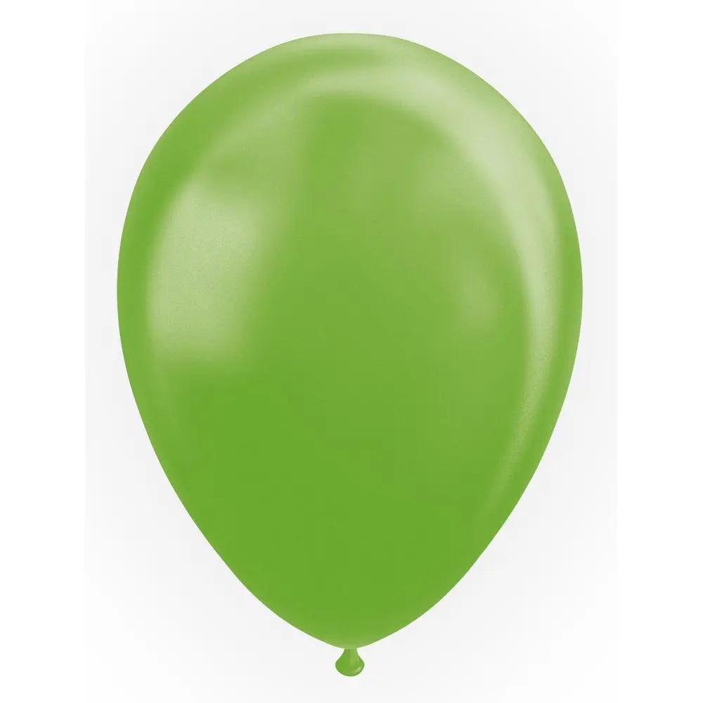 Ballon Vert Citron - Effet Perle -  Vendu par 10 - Ø 12 / 30 cm