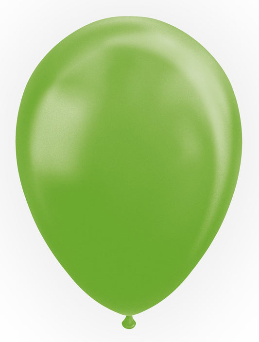 Ballon Vert Citron - Effet Perle