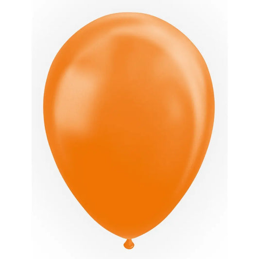 10 Ballons Orange - Effet Perle - Ø 12 / 30 cm