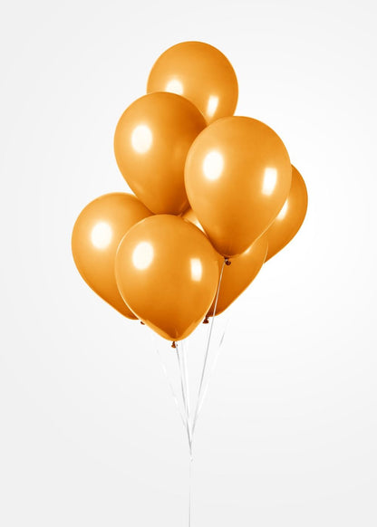 Ballon Orange - Effet Perle