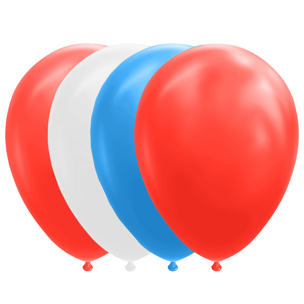 Ballon Bleu Blanc Rouge - Basique