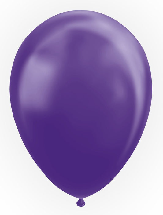 Ballon Violet - Effet Metallic - Vendu par 25 - Ø 12 / 30 cm