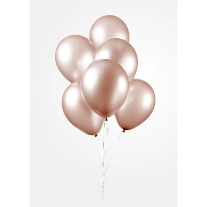25 Ballon Rose Gold - Effet Perle - Ø 12 / 30 cm