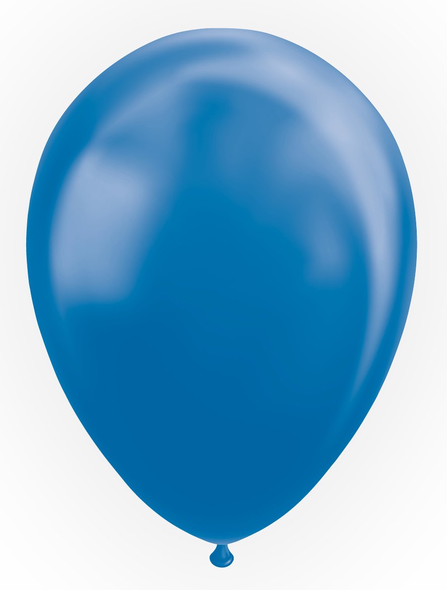 Ballon Bleu - Effet Metallic