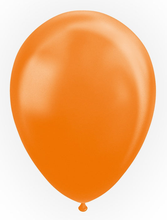 Ballon Orange - Effet Perle