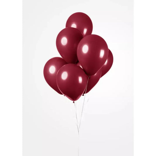 25 Ballons 30cm - Metallic Burgundy