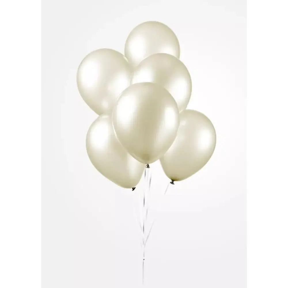25 Ballons 30cm - Pearl Ivory