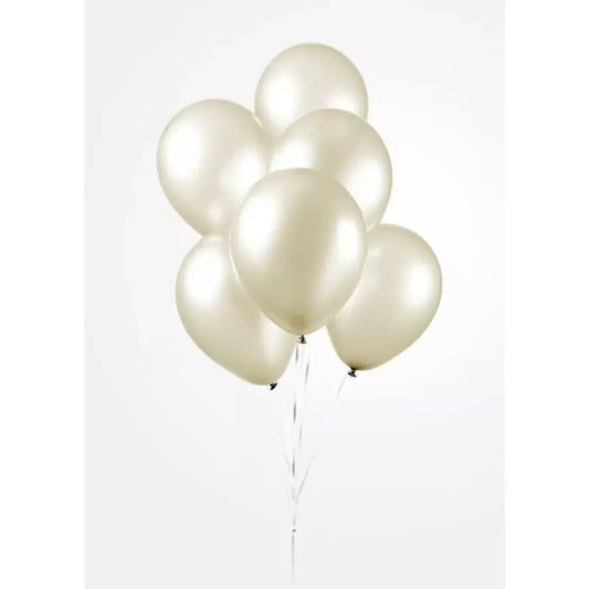 25 Ballons 30cm - Pearl Ivory