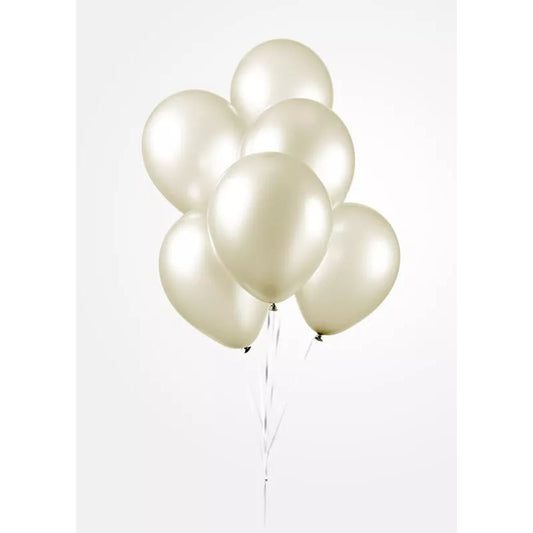 25 Ballons 30cm - Pearl Ivory