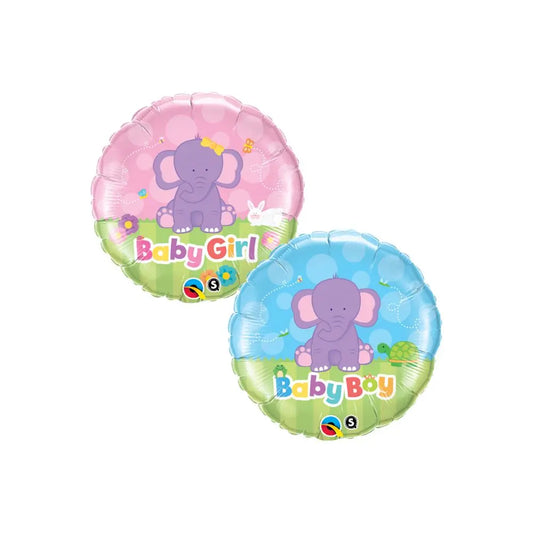 Ballon Alu 46cm - Baby Boy Elephant