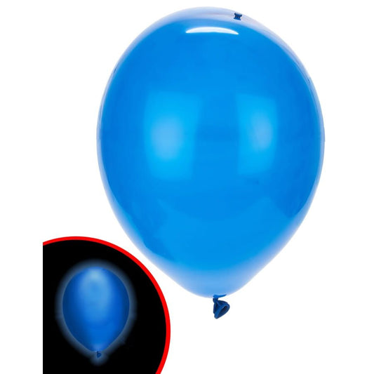 5 Ballons Led 26cm - Bleu