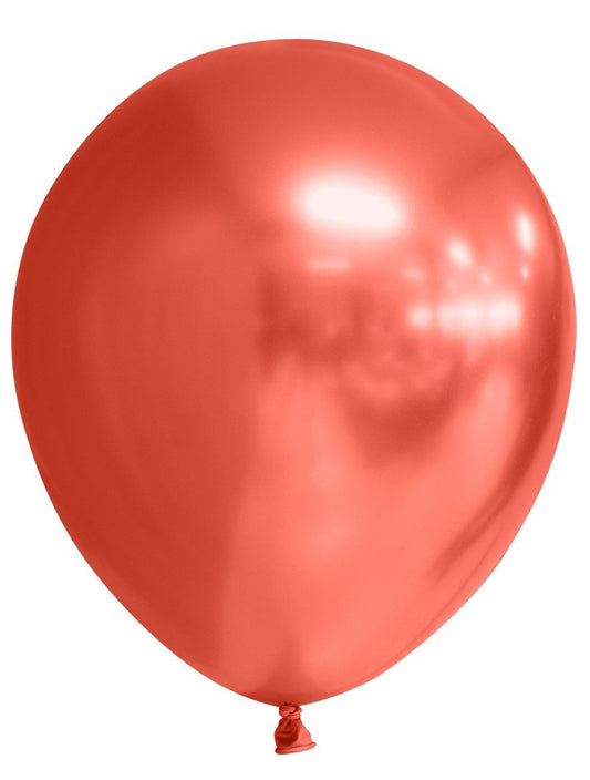 Ballon Rouge - Effet miroir - Vendu par 10 - Ø 12 / 30 cm