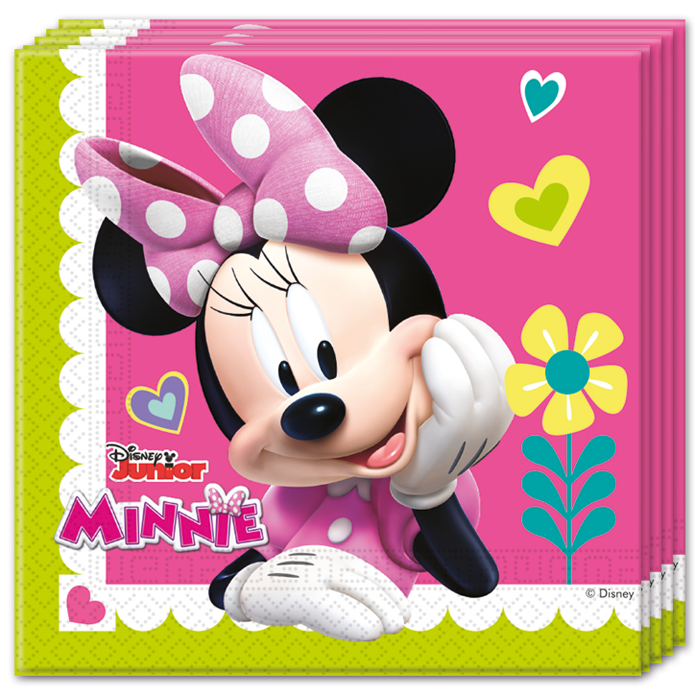 20 Serviettes en papier 2-plis 33x33cm  - Minnie Happy Helpers