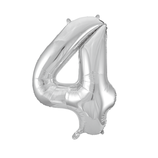 Foilballoon 34" no. 4 silver