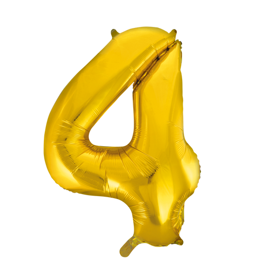 Foilballoon 34" no. 4 gold