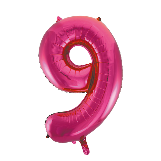 Foilballoon 34" no. 9 pink