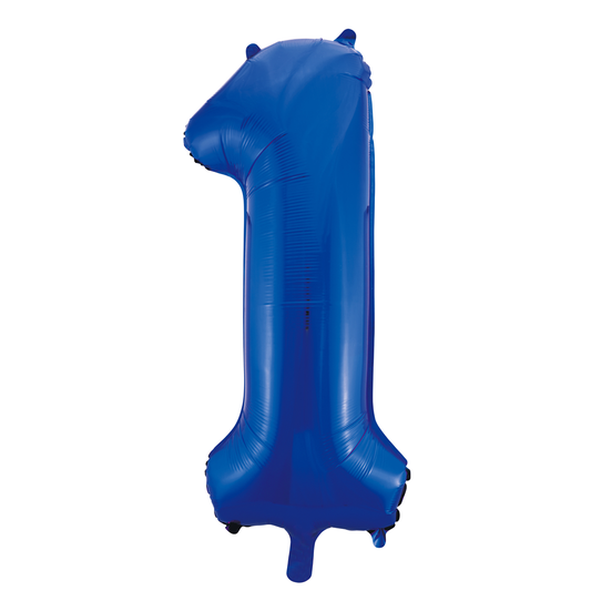 Foilballoon 34" no. 1 blue