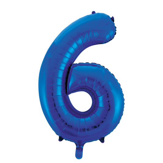 Foilballoon 34" no. 6 blue