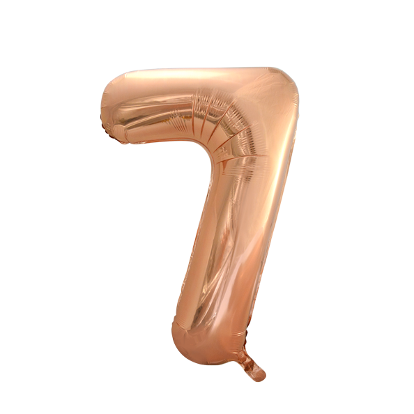 Foilballoon 34" no. 7 rose gold