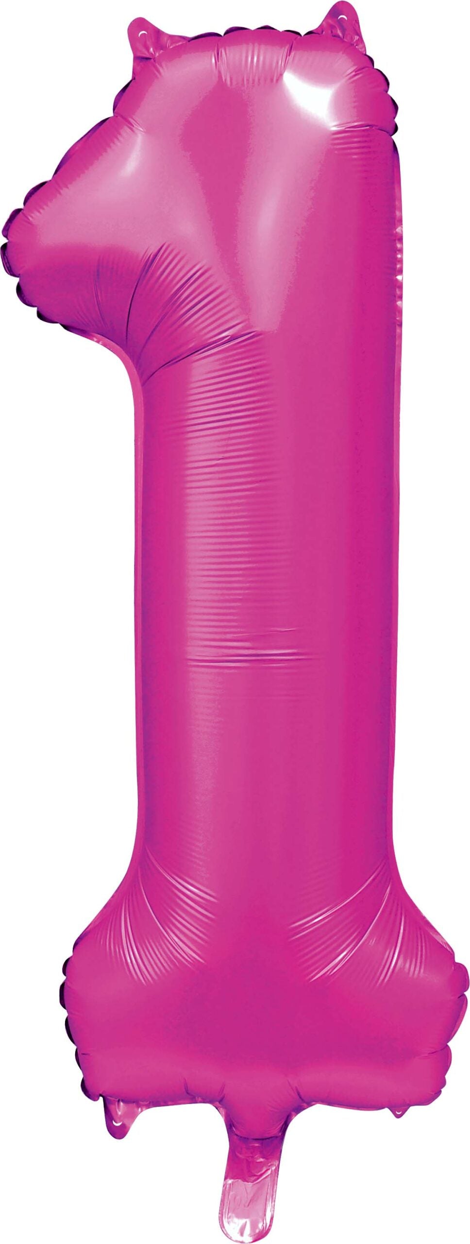 Foilballoon 34" no. 1 satin hotpink