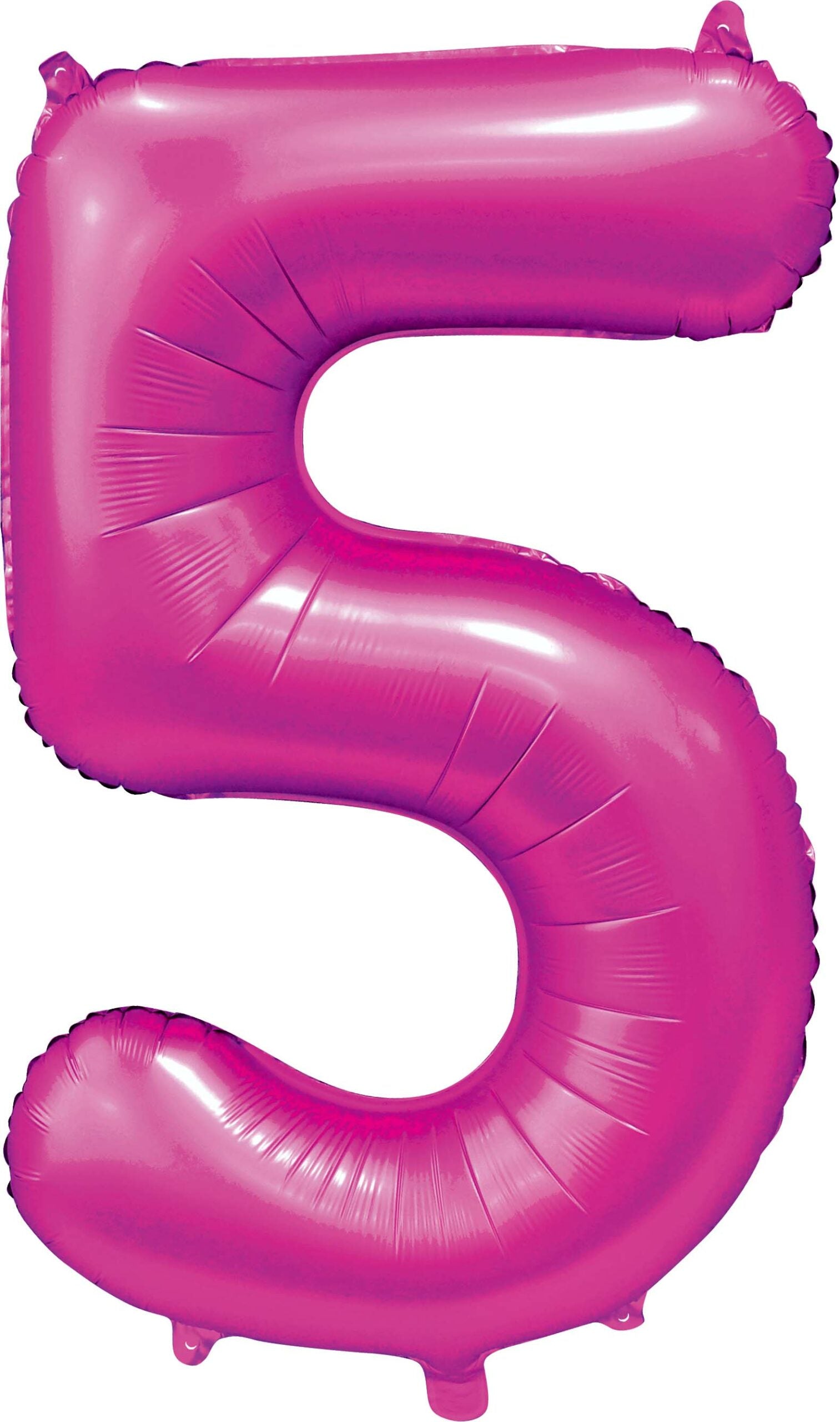 Foilballoon 34" no. 5 satin hotpink