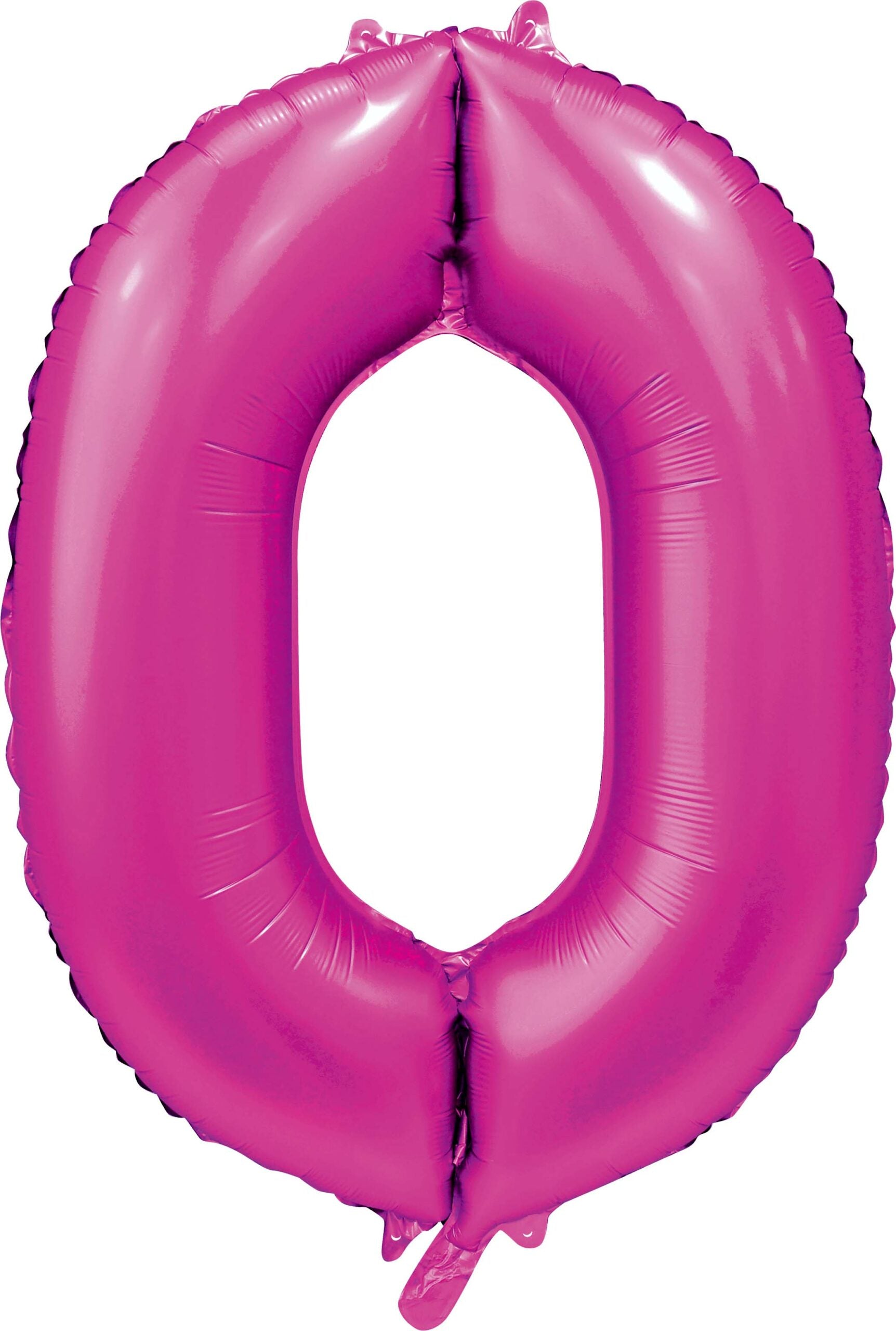 Foilballoon 34" no. 0 satin hotpink