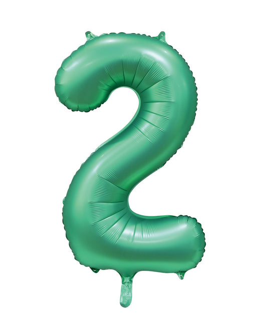 Foilballoon 34" no. 2 satin green