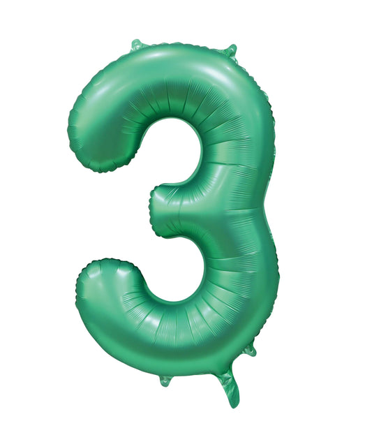 Foilballoon 34" no. 3 satin green