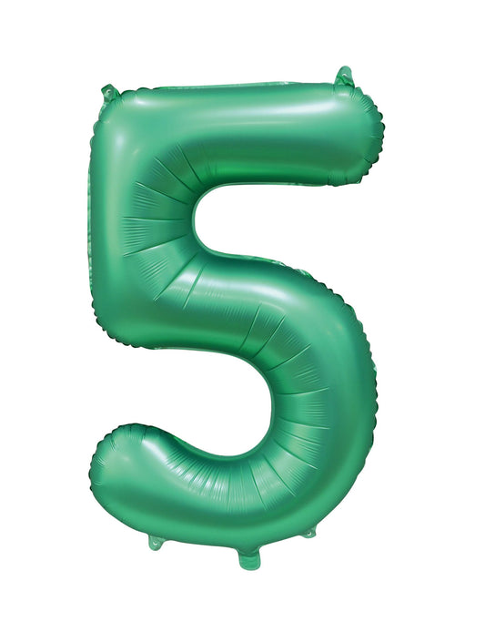 Foilballoon 34" no. 5 satin green