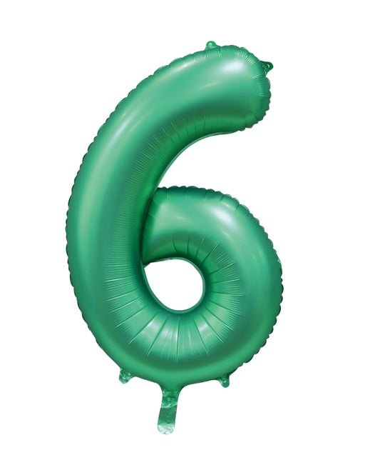 Foilballoon 34" no. 6 satin green