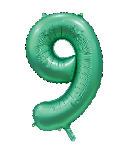 Foilballoon 34" no. 9 satin green