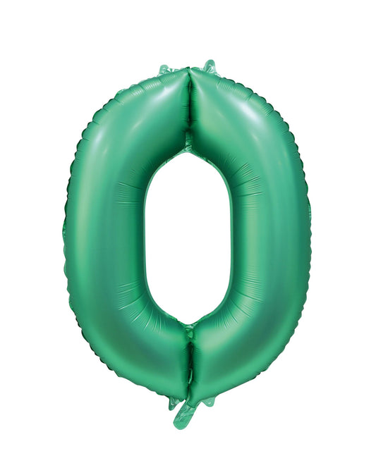 Foilballoon 34" no. 0 satin green