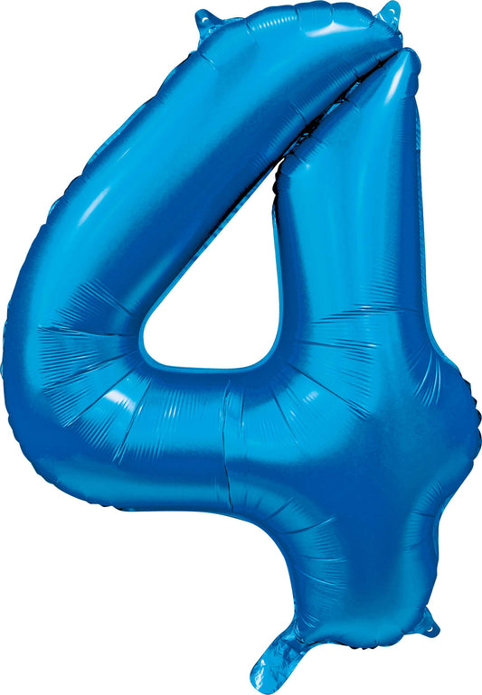 Foilballoon 34" no. 4 satin blue