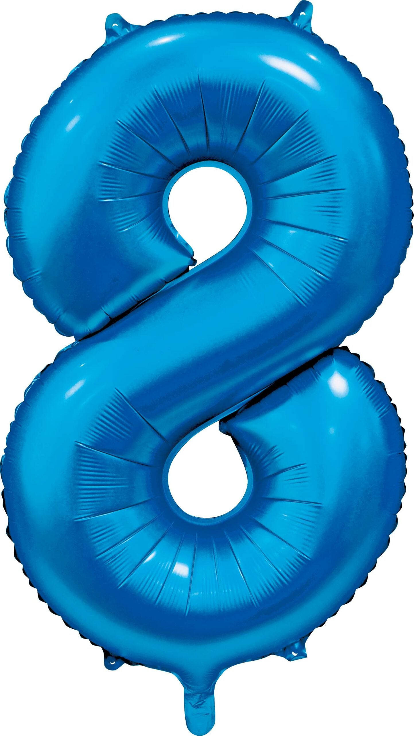 Foilballoon 34" no. 8 satin blue