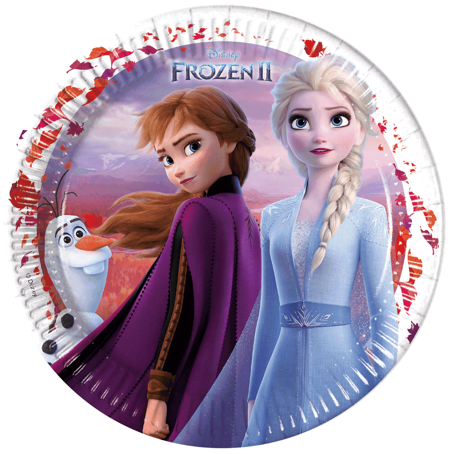 8 Paper Plates Large 23cm - Frozen II