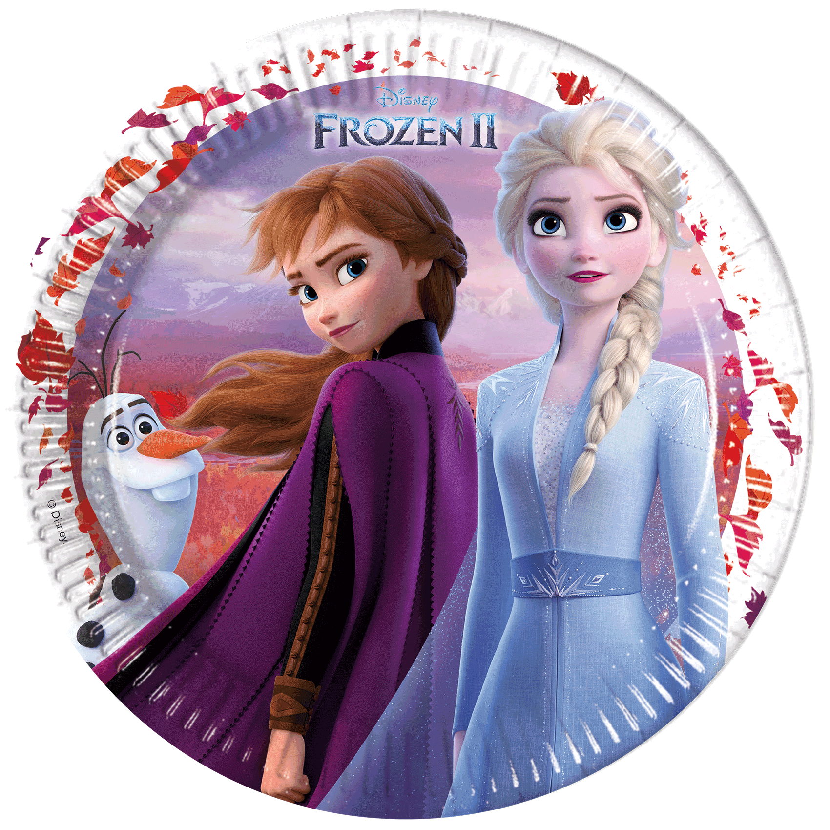 8 Paper Plates Large 23cm - Frozen II