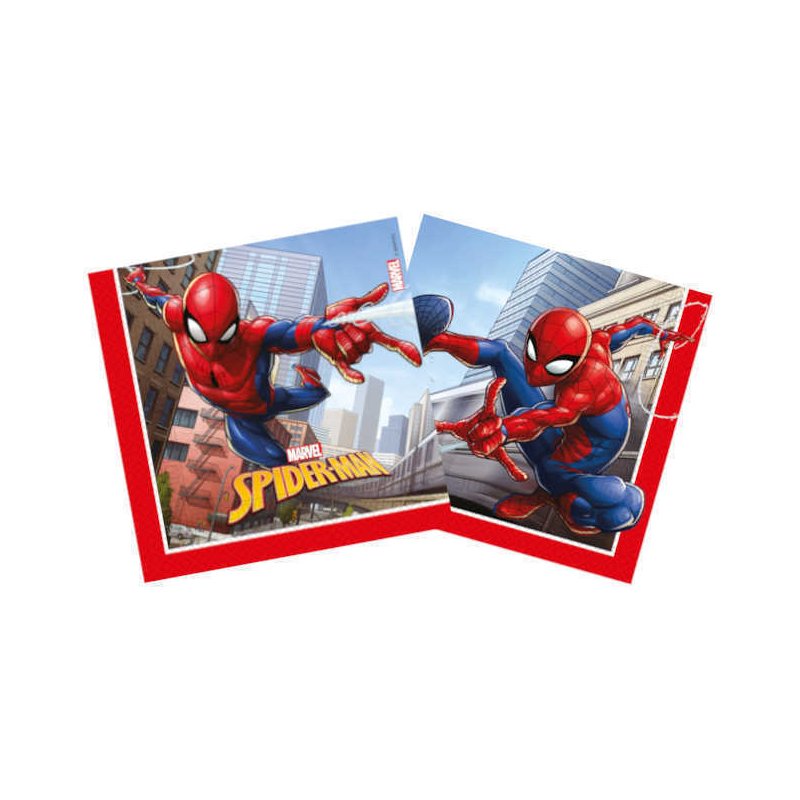 20 Twee-laags papieren servetten 33x33cm - Spider-Man Crime Fighter