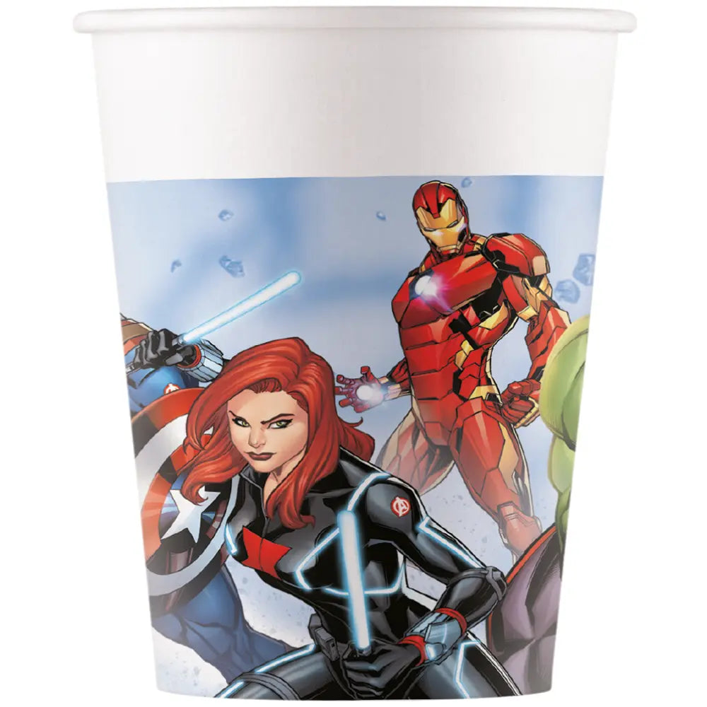 8 Papieren bekers 200ml FSC - Avengers Infinity Stones