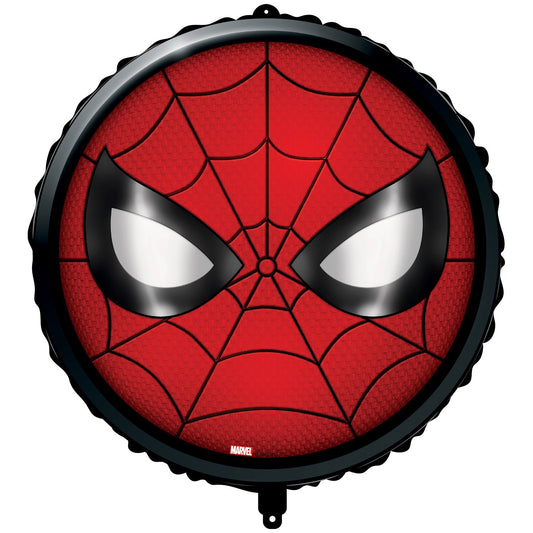 1 Spiderman Face Foil Balloon 46cm - Spider-Man Crime Fighter