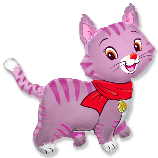 Ballon Alu 23 x 35'' - Chat Rose