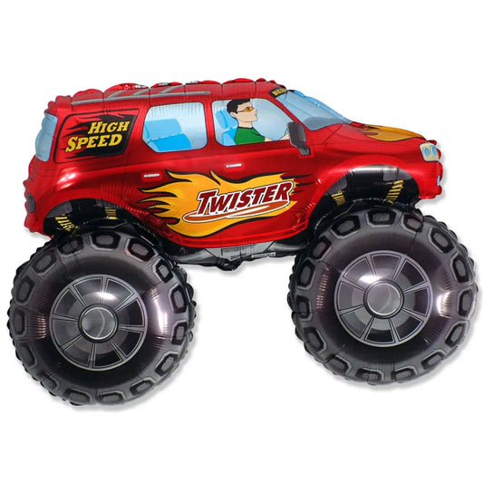 Ballon Alu 37 x 20 '' - Monster Truck Rouge