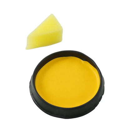 Maquillage avec éponge - Jaune