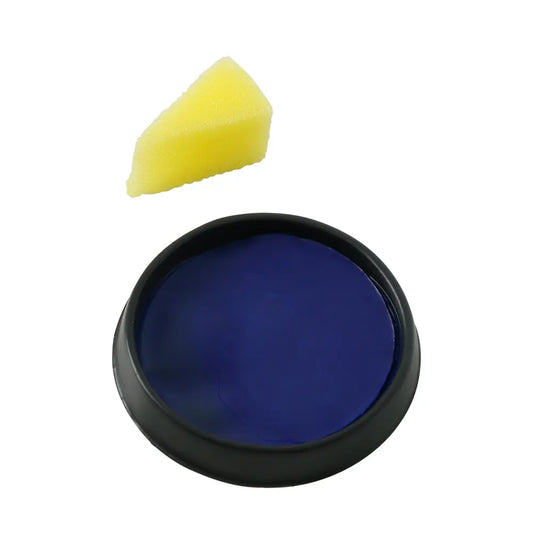 Maquillage avec éponge - Bleu foncé