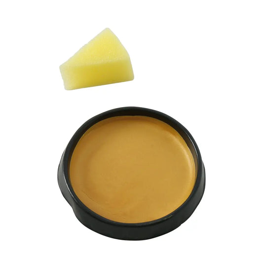 Maquillage avec éponge - Or