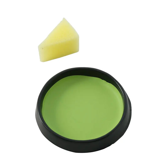 Maquillage avec éponge - Vert clair