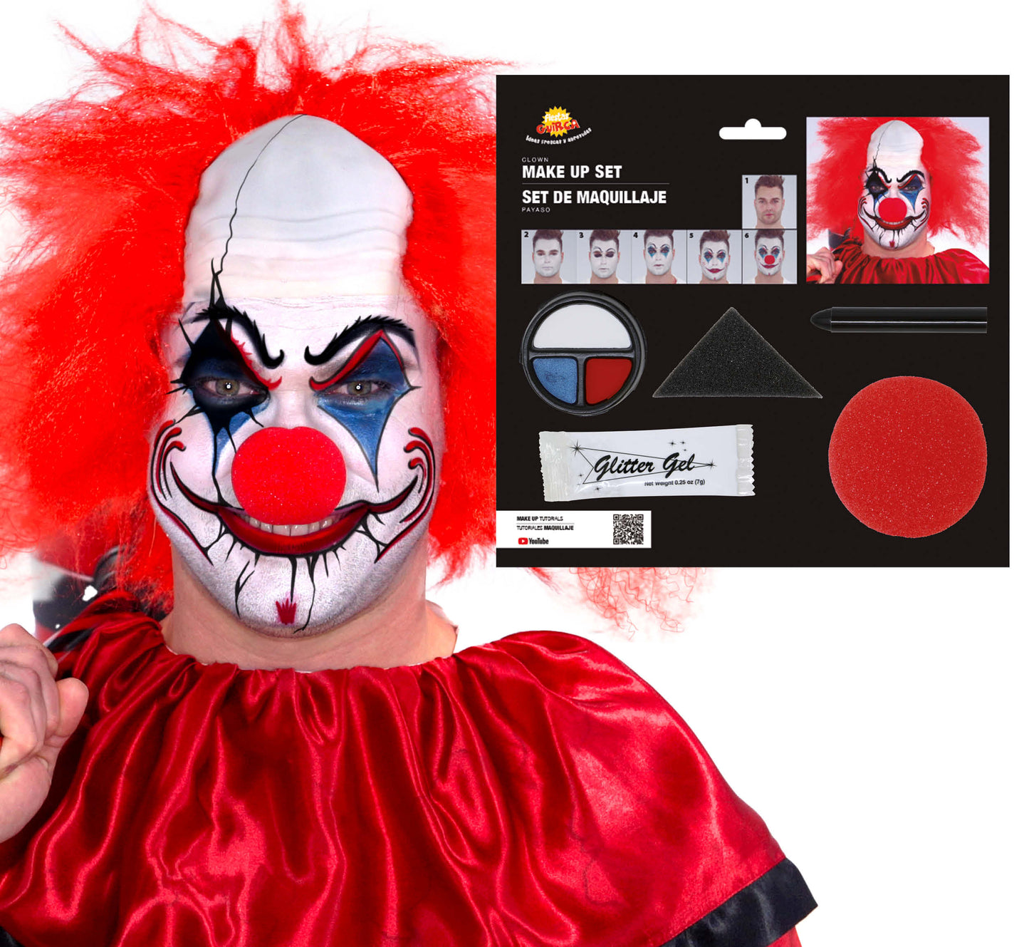 SET MAQUILLAGE CLOWN